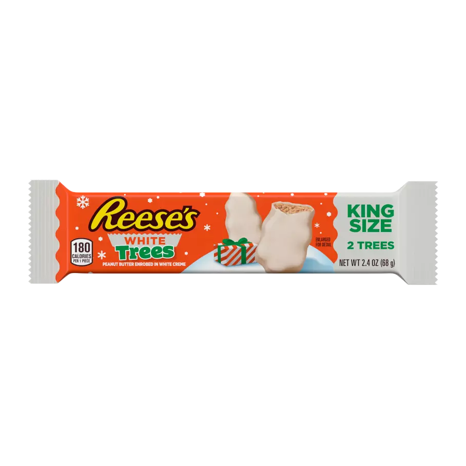 Reeses King Size White Chocolate Peanut Butter Trees - 24 Count