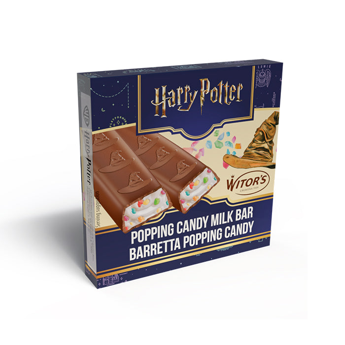 Harry Potter Milk Choc Mini Popping Candy Cream 50g Bars - 20 Count *BBD 12/26*