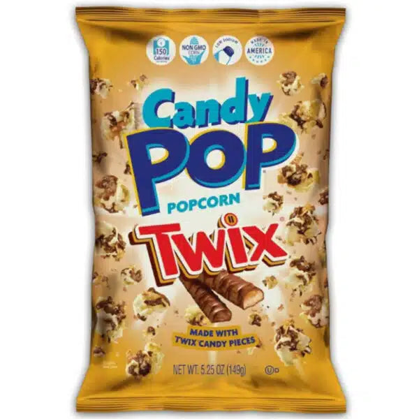 Candy Pop Twix Popcorn 149g - 12 Count