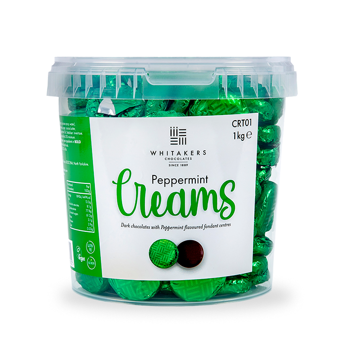 Wholesale Whitakers Mint Cremes - 1kg | Bulk Wholesale Sweets
