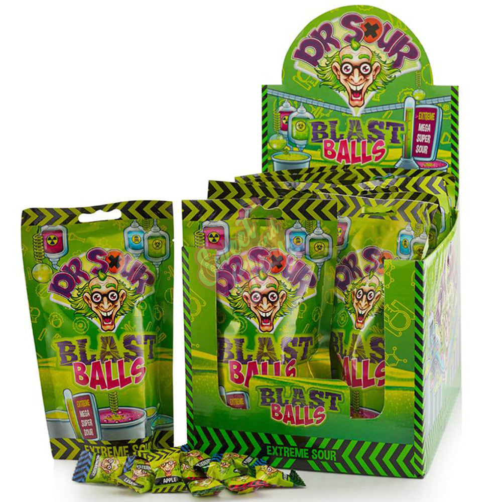 Dr Sour Blast Balls Bag 75g - 12 Count