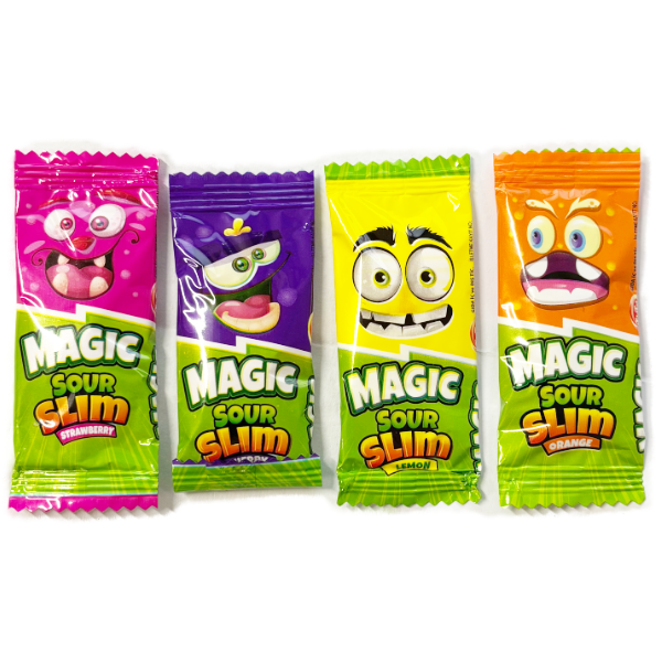 Yummys Slim Sour Fruit Candy Chewies - 1kg
