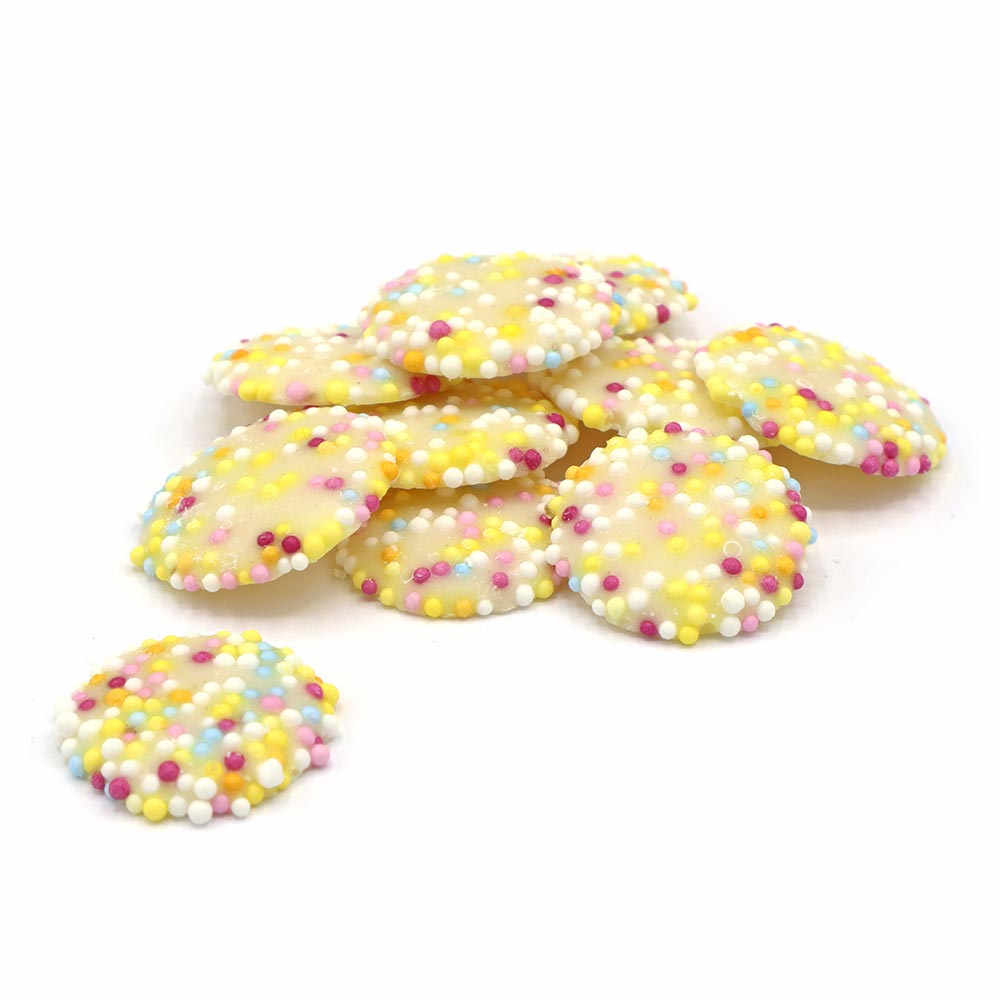 Hannahs Small White Chocolate Jazzles - 3kg