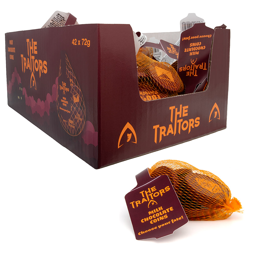 The Traitors Milk Chocolate Coins Net 72g - 42 Count