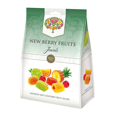 New Berry Fruits Jewels Bag 160g - 8 Count