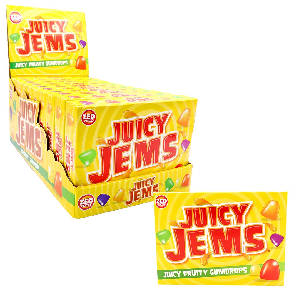 Zed Candy Juicy Jems Box 140g - 10 Count *BBD END 06/26*