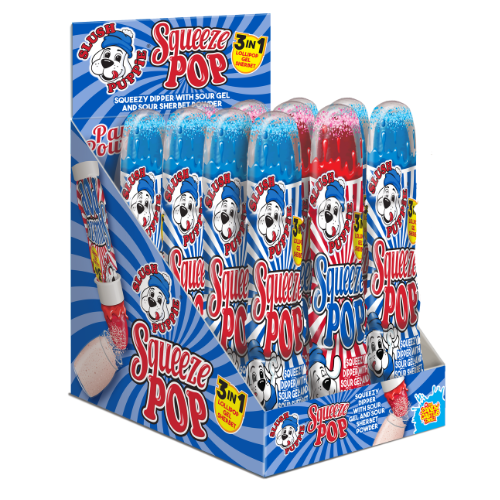 Slush Puppie Squeeze Pop 45g - 12 Count *BBD END JULY 26*