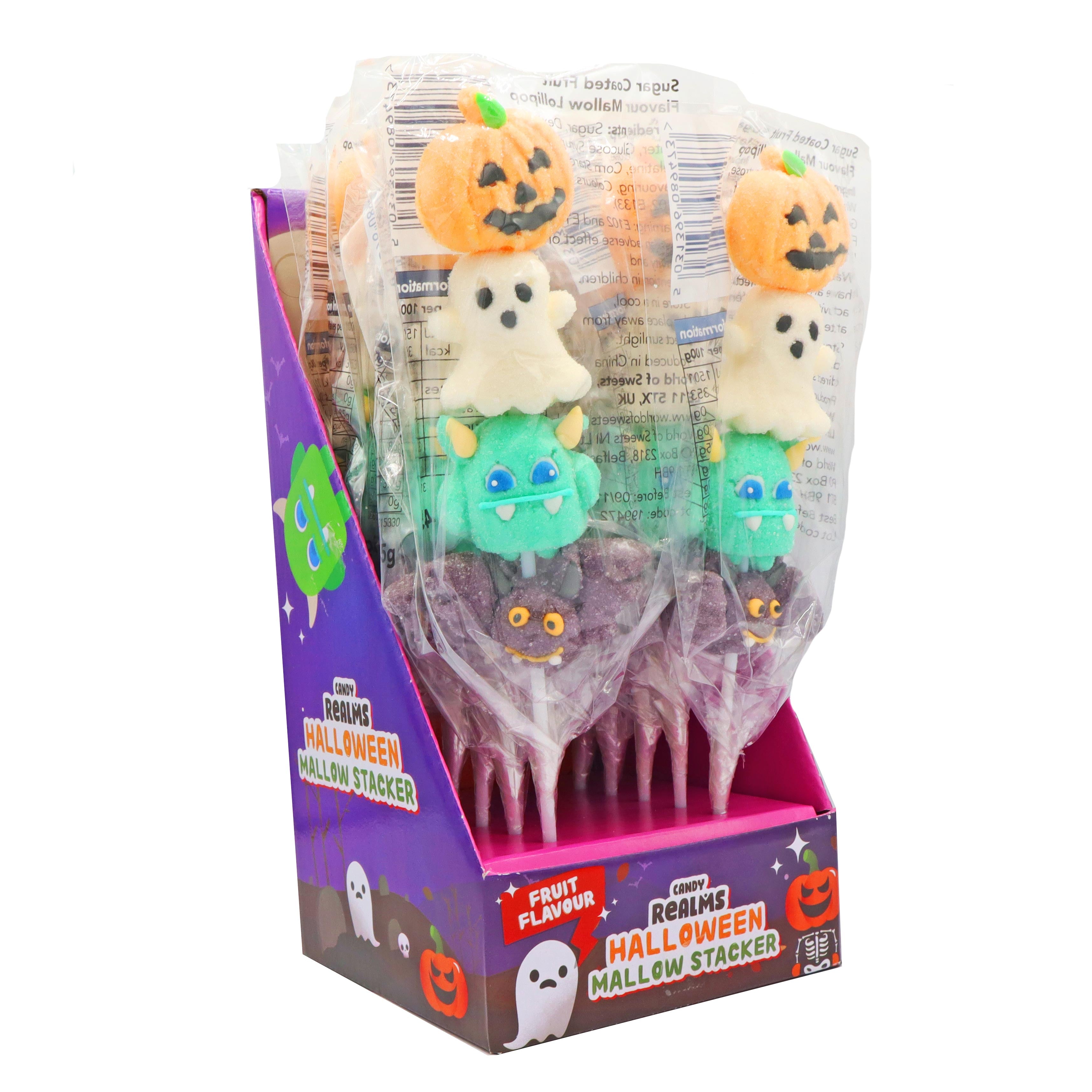 Candy Realms Halloween Mallow Stacker 45g - 12 Count
