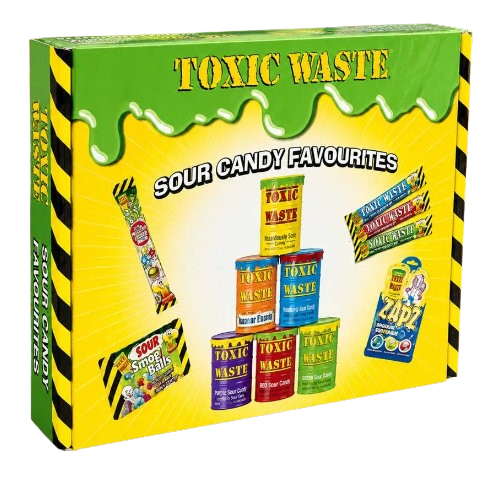 Toxic Waste Giant Sour Candy Gift Box Assortment - 517g