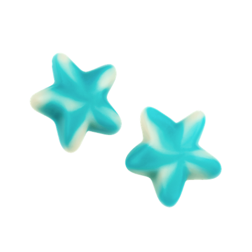 Dulce Plus Blue Twist Stars - 2kg