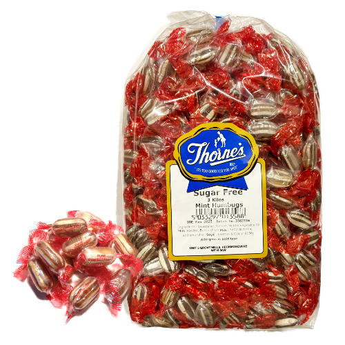 Thornes Sugar Free Mint Humbugs - 3kg