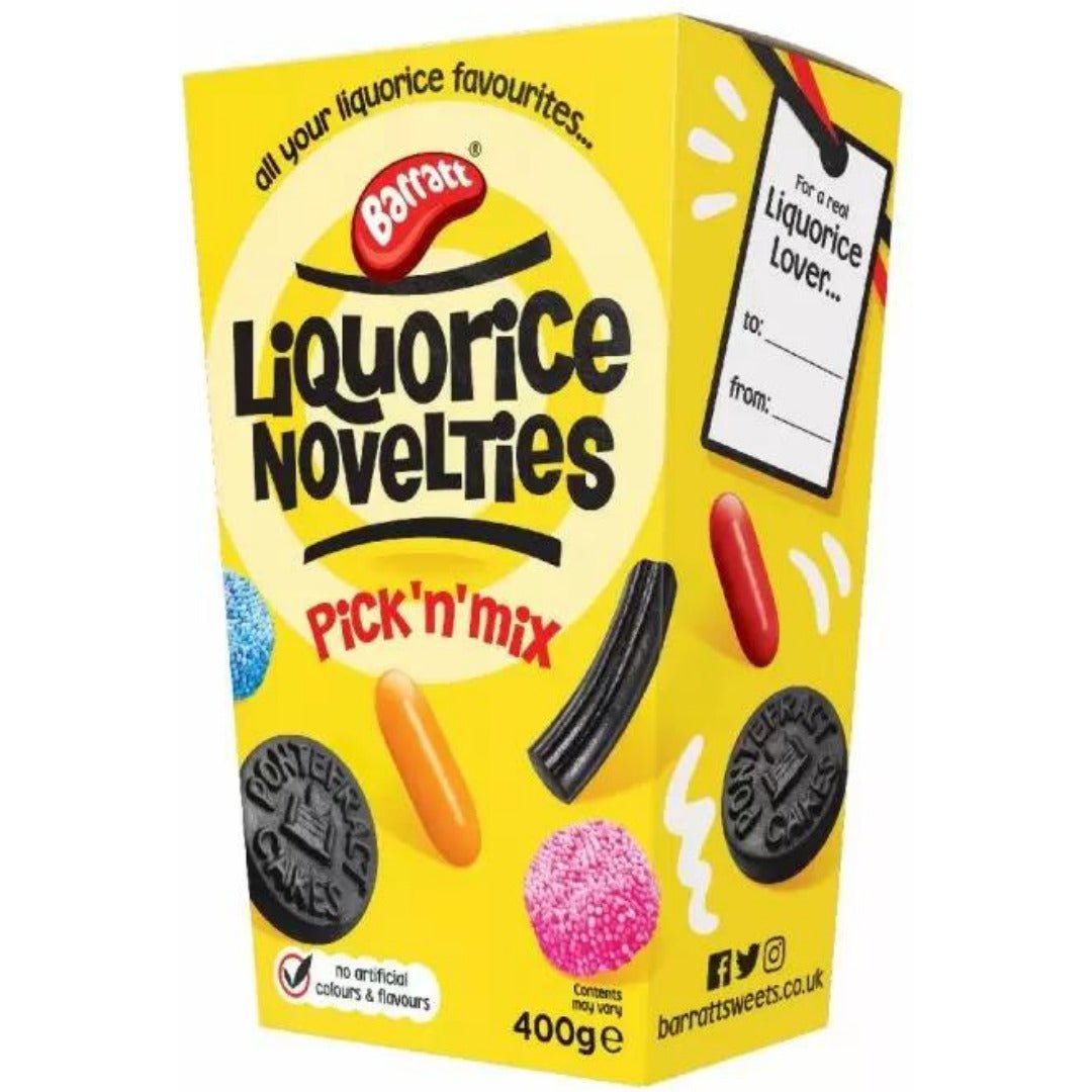Barratt Liquorice Novelties 400g Carton - 6 Count