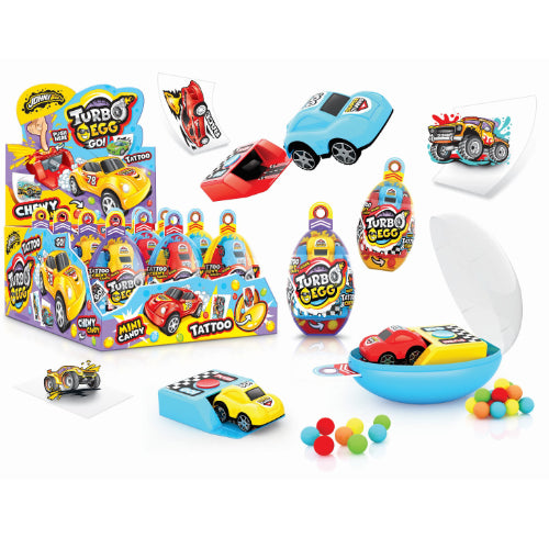 Johnny Bee Candy Racing Turbo Egg - 12 Count