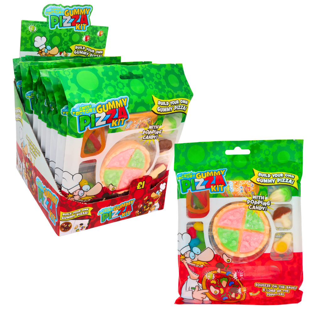 Crazy Candy Factory Gummy Pizza Kit 74g - 12 Count
