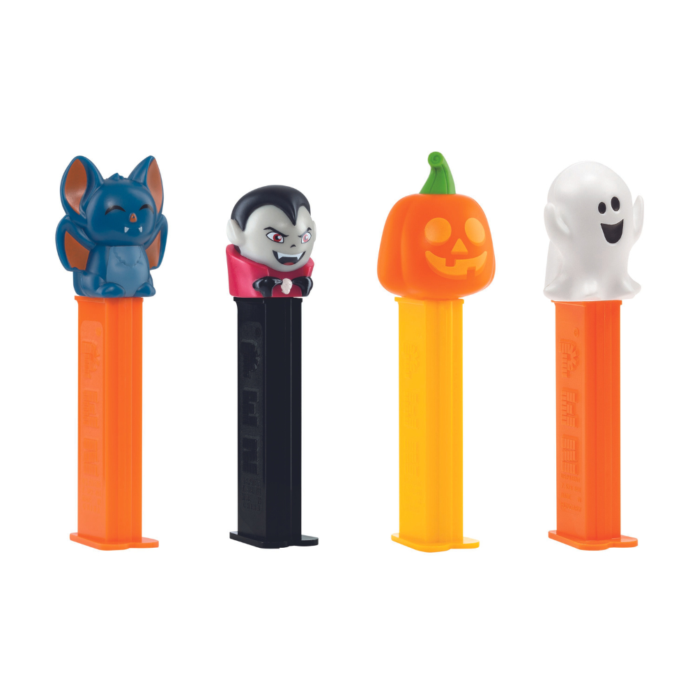 Pez Spooky Halloween 1+2 Dispensers - 12 Count