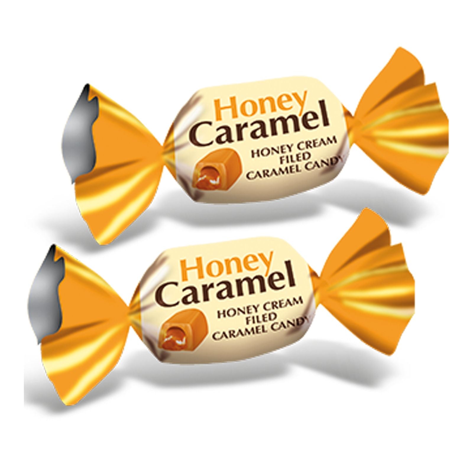 Yummys Wrapped Honey Filled Caramel Candy - 1kg