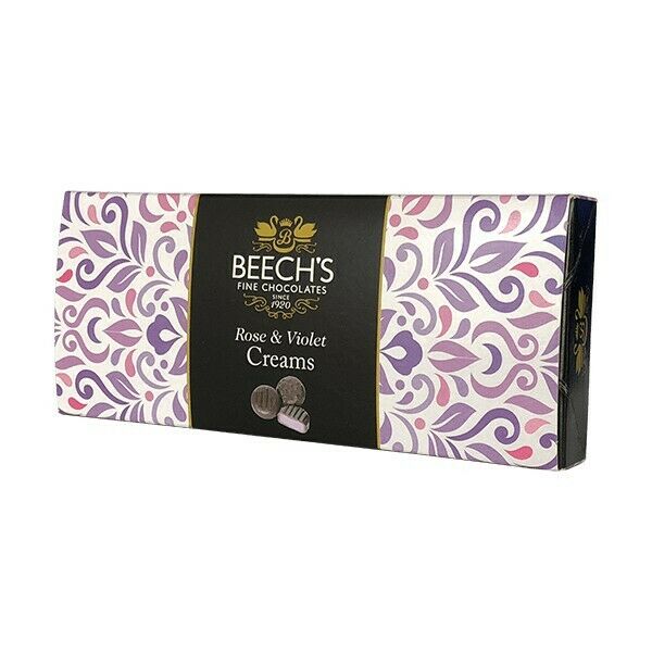 Beechs Dark Rose & Violet Creams 145g Gift Box - 12 Count