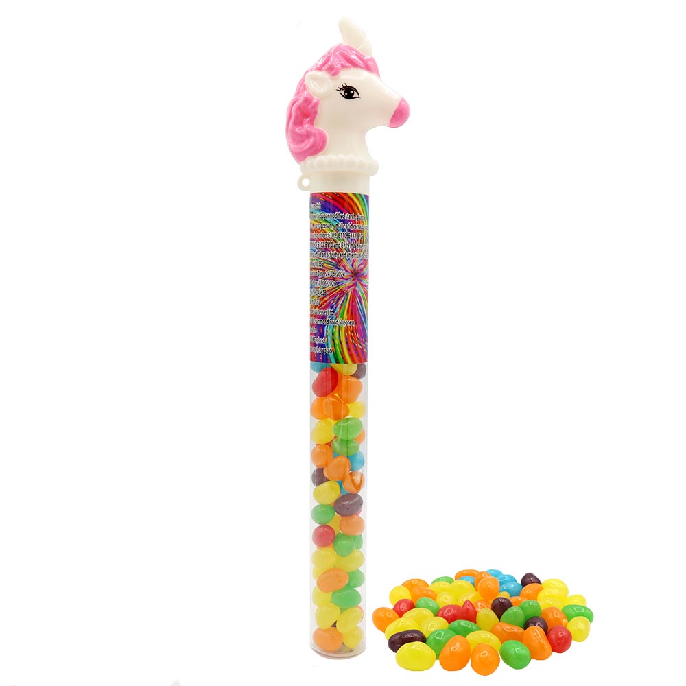 Kandy Kandy Jelly Bean Unicorn Tubes 55g - 12 Count