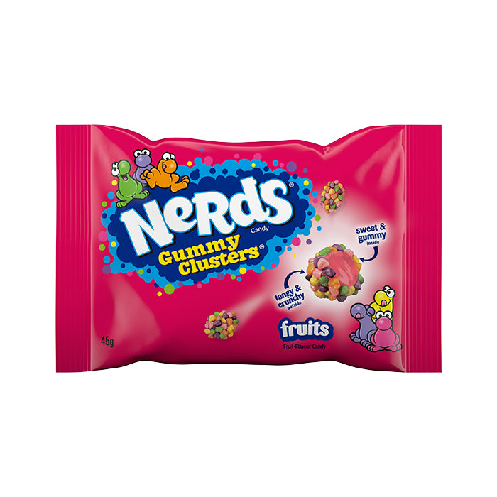Nerds Gummy Fruit Clusters Peg Bag 45g - 20 Count
