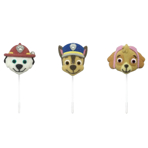 Paw Patrol Candy Marshmallow Pops 45g - 12 Count