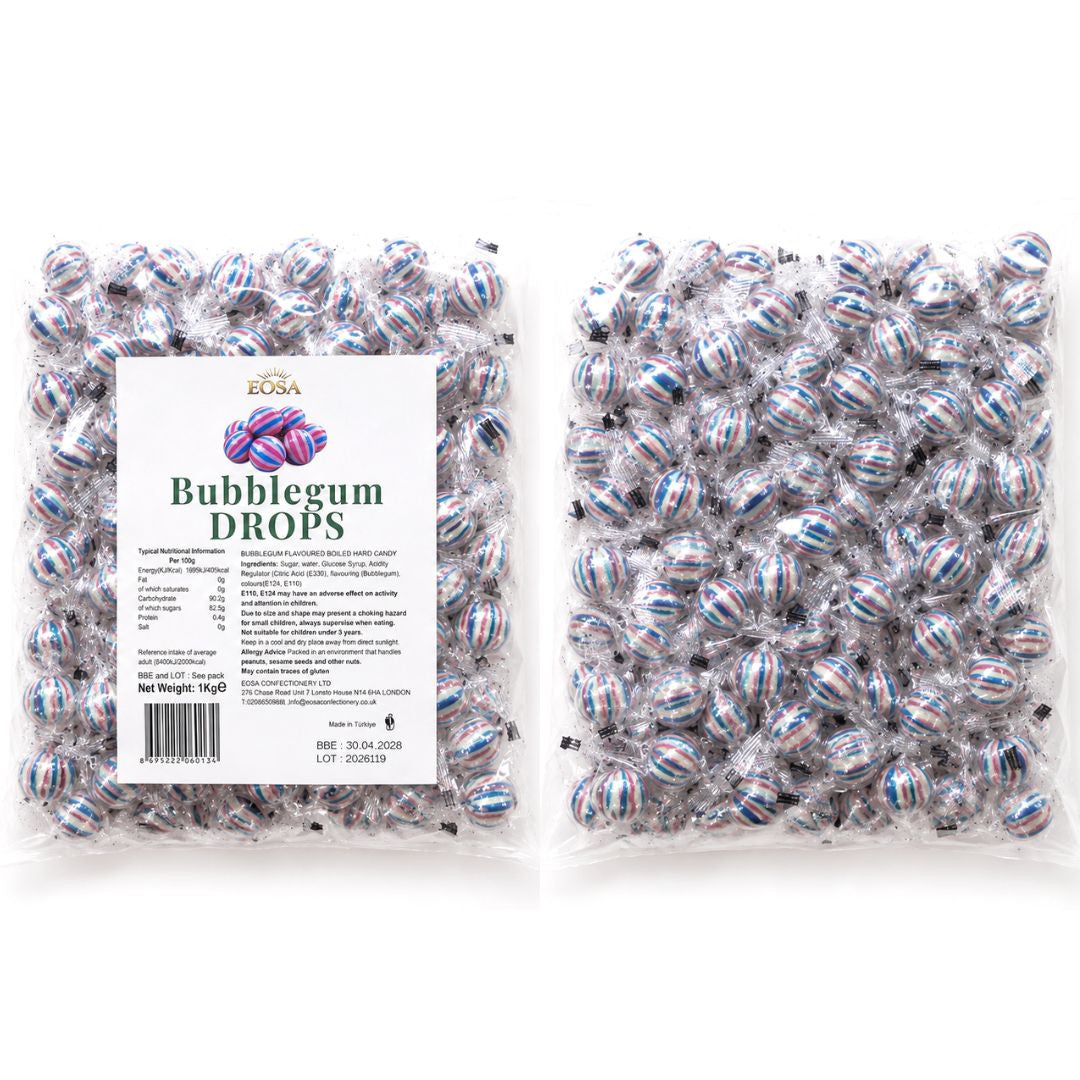 Eosa Bubblegum Drops Hard Boiled Candy - 1kg