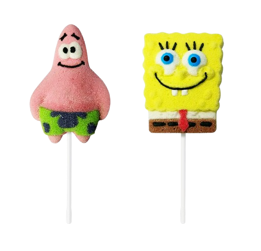 Spongebob Squarepants Candy Marshmallow Pops 45g - 12 Count