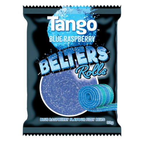 Tango Belters Blue Raspberry Rolls 35g - 24 Count