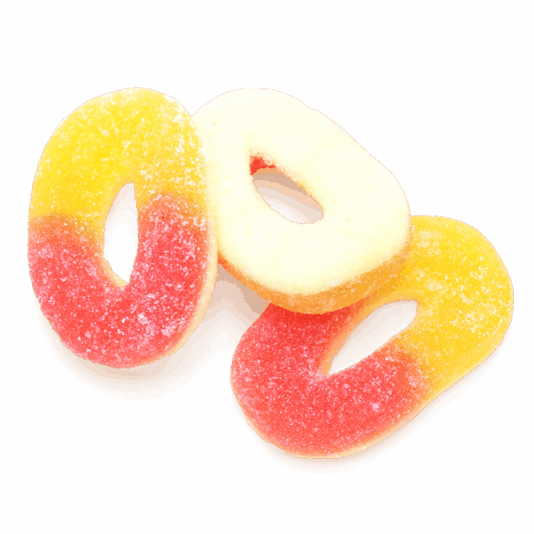 Dulce Plus Sour Peach Rings - 2kg