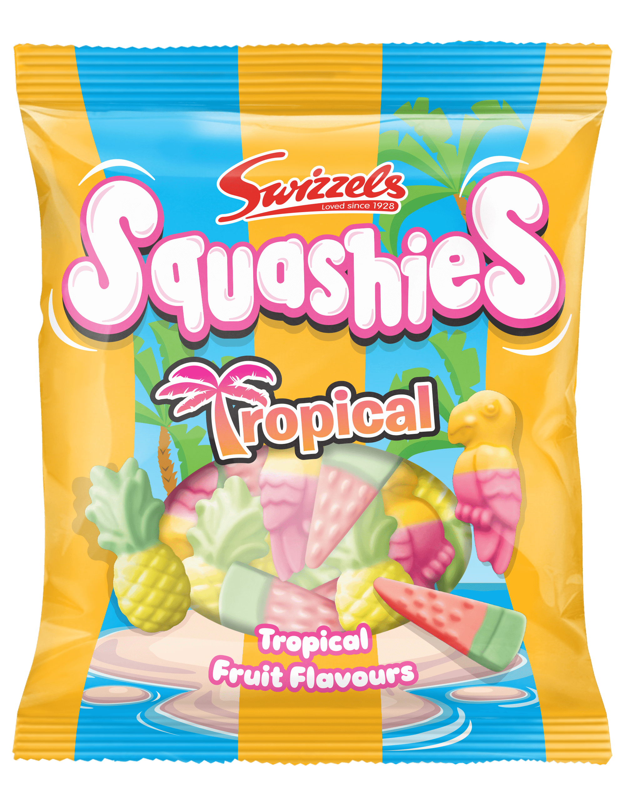 Swizzels Tropical Gums Squashies 100g - 12 Count