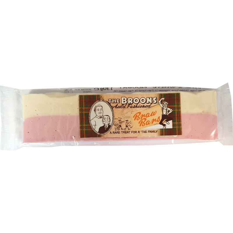 The Broons Pink & White Nougat Bars 130g - 24 Count