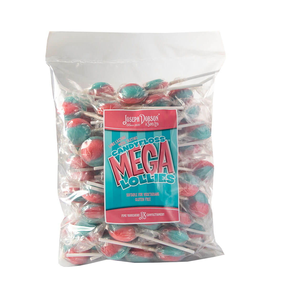 Joseph Dobson Candy Floss Mega Lollies - 1.875kg