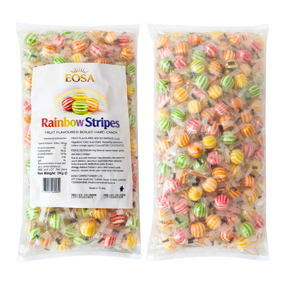 Eosa Mixed Fruit Rainbow Drops Hard Boiled Candy - 1kg