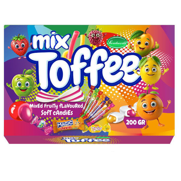 Yummys Fruit Toffee Candy Gift Box 200g - 24 Count