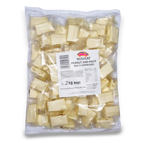 Sweets And Treats Wholesale® Peanut Nougat 1kg Bulk Bag - Bulk Sweets - Traditional Pieces Of - View #2