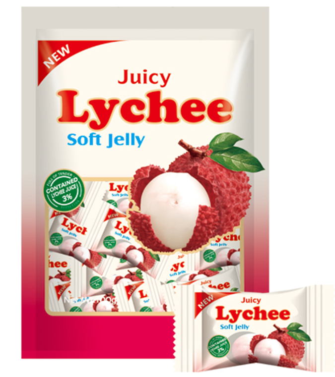 Lucky Dip Exotic Lychee Soft Gummy 100g - 12 Count