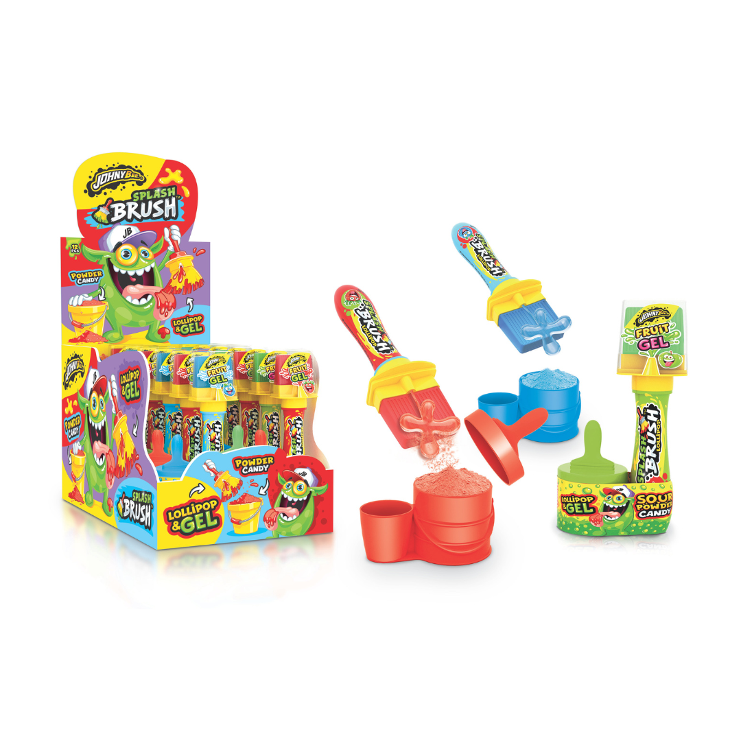 Johnny Bee Splash Brush Candy - 12 Count