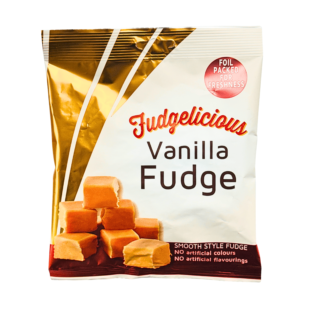 Fudgelicious Vanilla Fudge 150g Pre Packed Bag - 16 Count