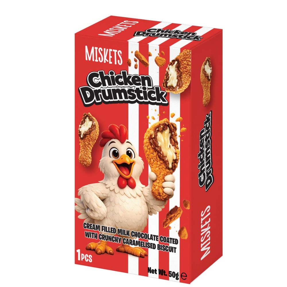 Miskets Chicken Drumstick Box 50g - 12 Count