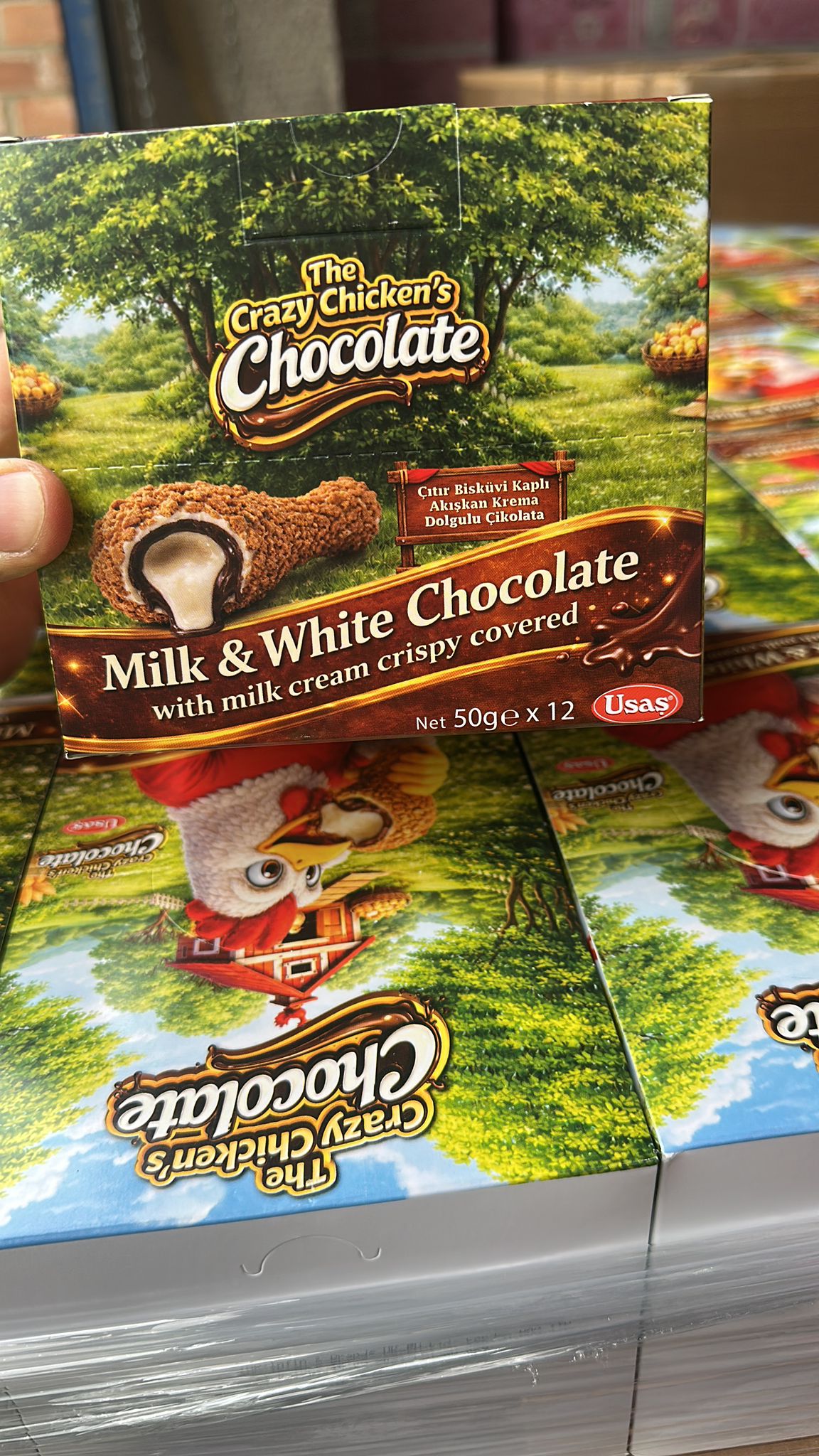 Crazy Chicken Novelty Chocolate 50g - 12 Count