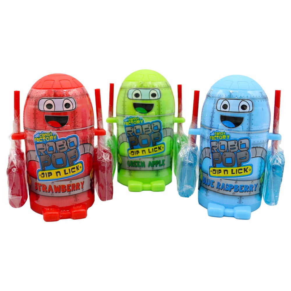 Crazy Candy Factory Robo Dip N Lick - 12 Count