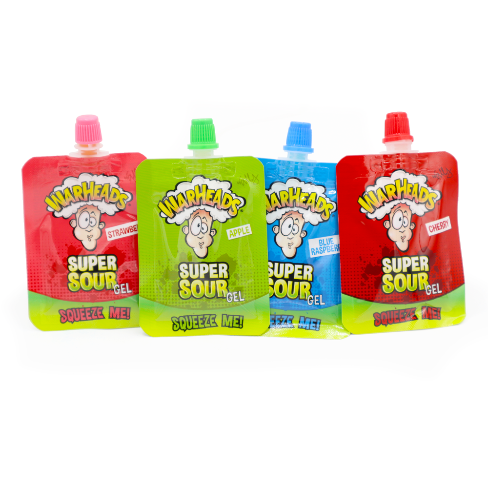 Warheads Super Sour Squeeze Me Gel 20g - 32 Count