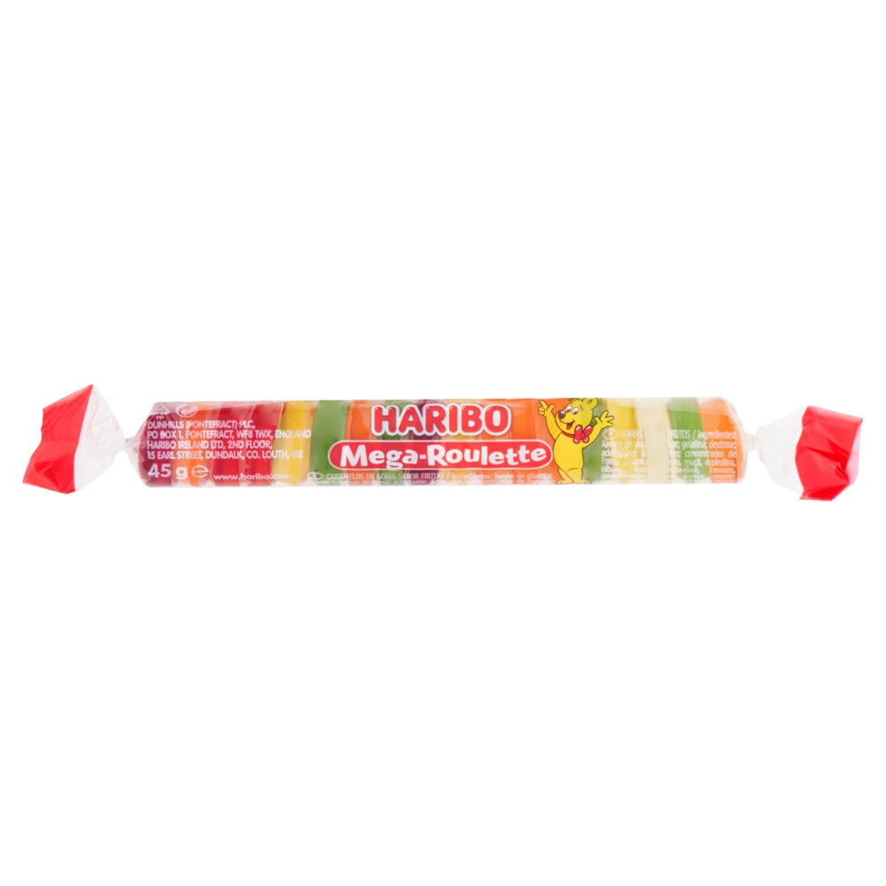 Haribo Mega Roulette Gum Rolls 45g - 40 Count