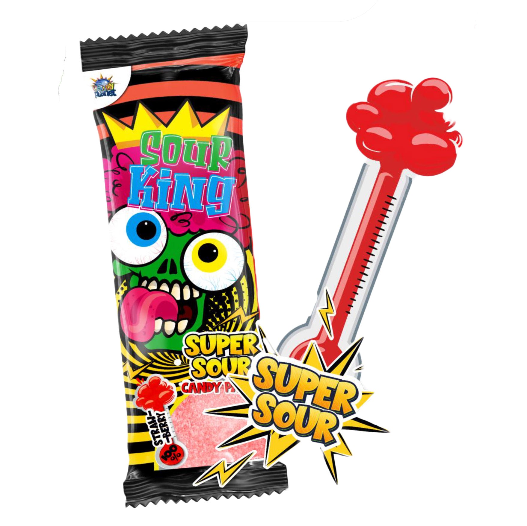 Rose Sour King Eating Paper Strawberry 15g - 40 Count