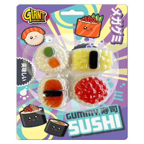 Mega Gummy 120g Sushi Blister Pack - 12 Count