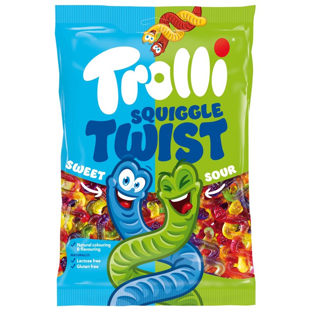 Trolli Squiggle Twist Bags 100g - 24 Count