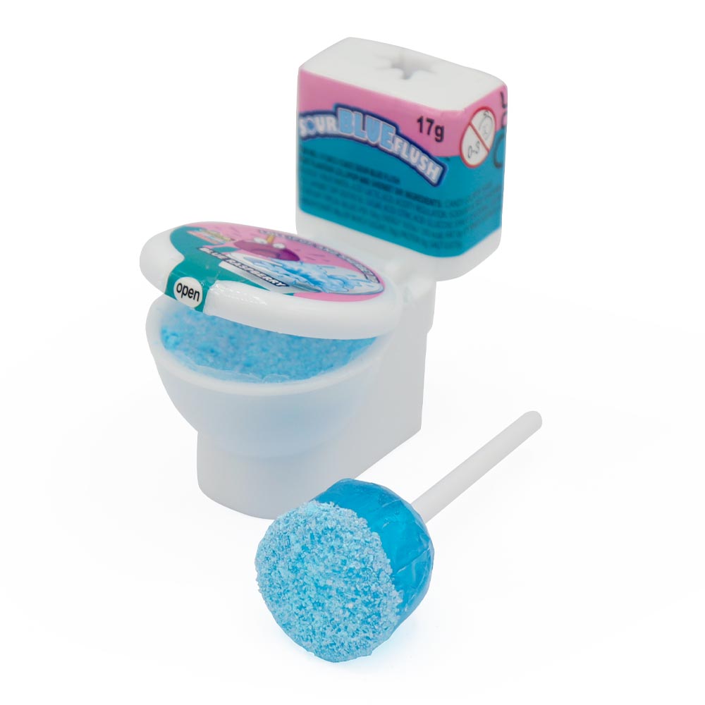 Kidsmania Sour Blue Flush Candy 17g - 12 Count