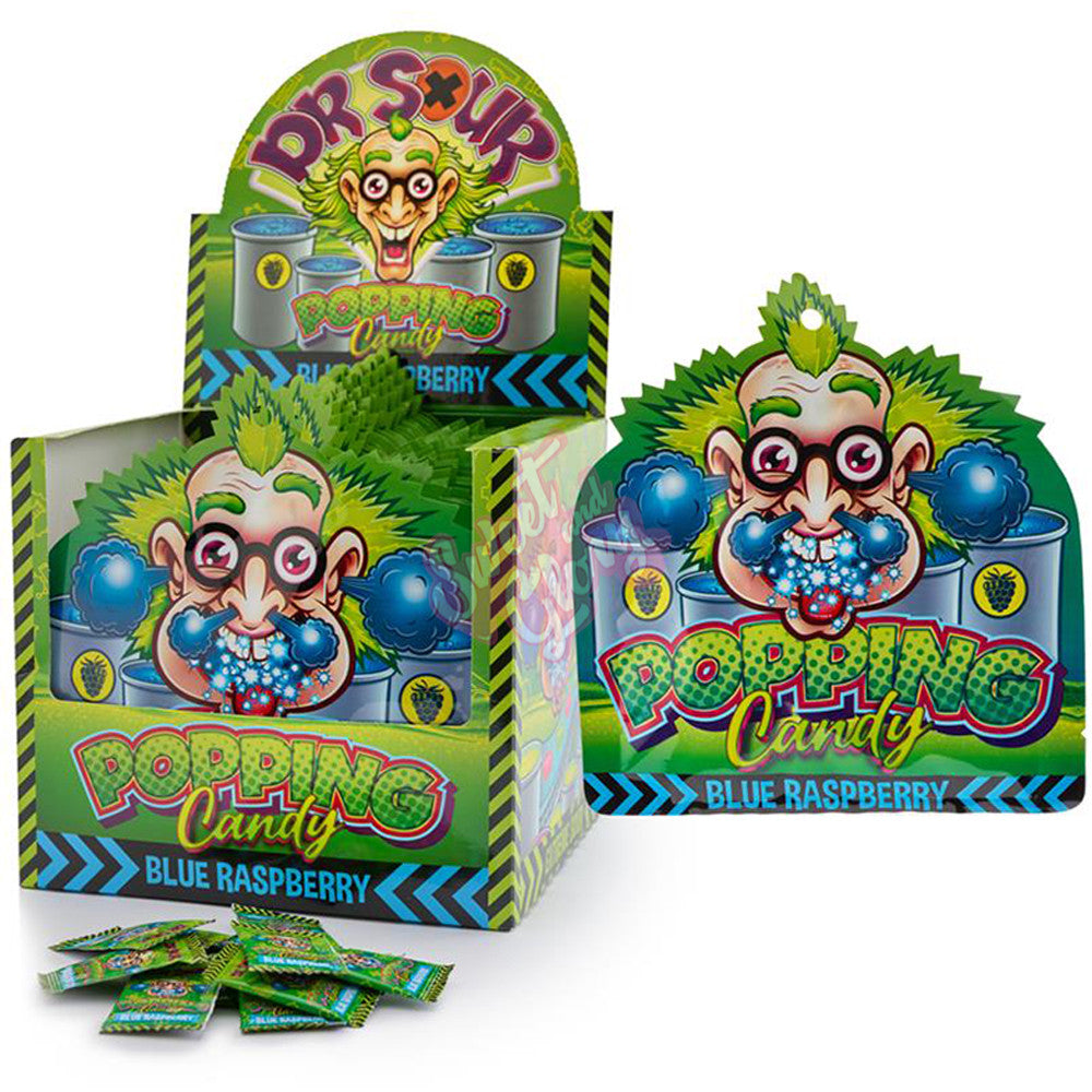 Dr Sour Popping Candy Blue Raspberry 15g - 20 Count