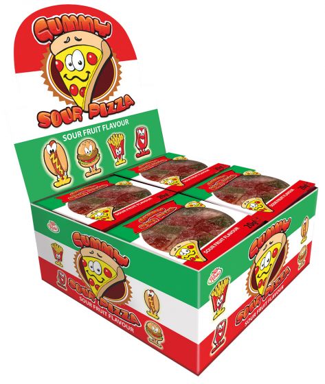 Rose Sour Gummy Pizzas 20g - 24 Count