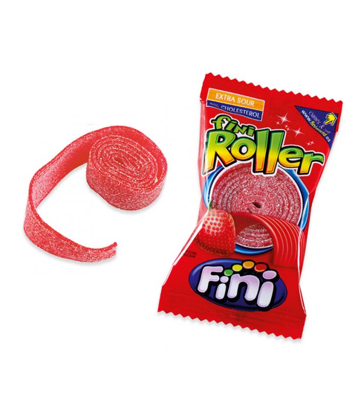 Fini Fizzy Strawberry Roller 20g - 18 Count