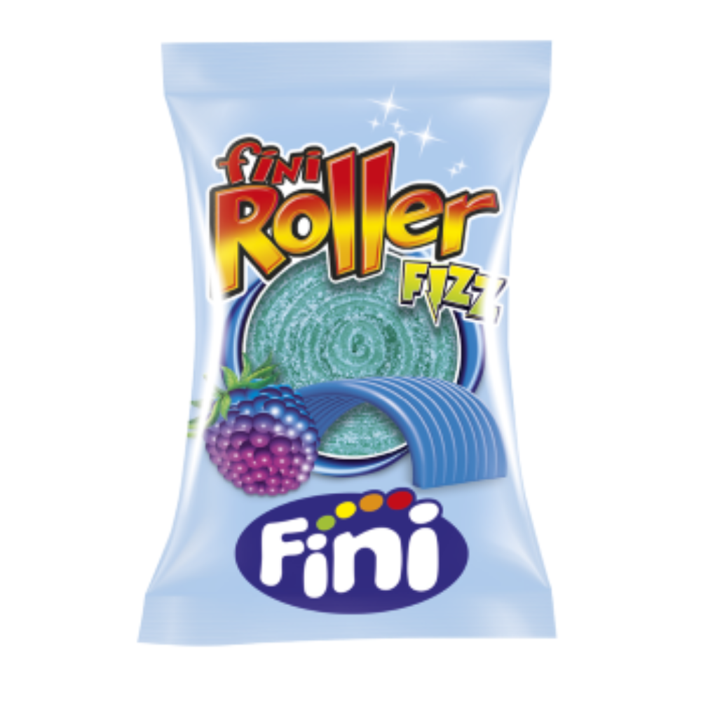 Fini Fizzy Raspberry Roller 20g - 18 Count